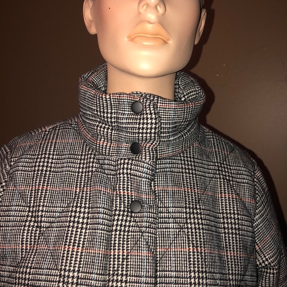a new day houndstooth puffy jacket small - Picture 3 of 8